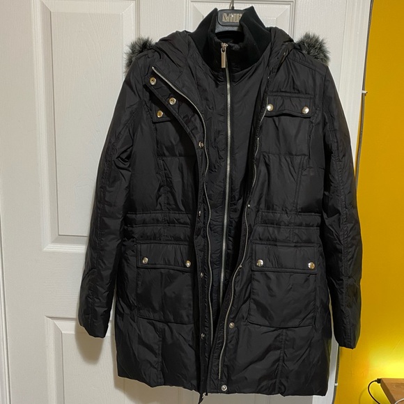 Saks Fifth Ave Black Coat - Picture 3 of 11